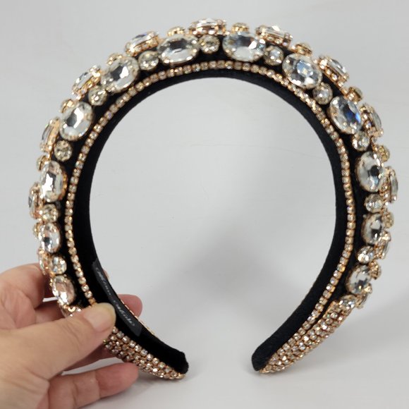NWT Glam Bling Rhinestone Padded Headband NEWW main image 6